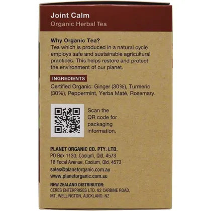 Planet Organic- Joint Calm Herbal Tea Bags-25pk