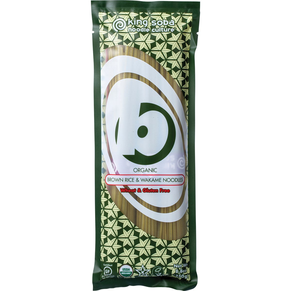 King Soba- Organic Brown Rice & Wakame Noodles-250g