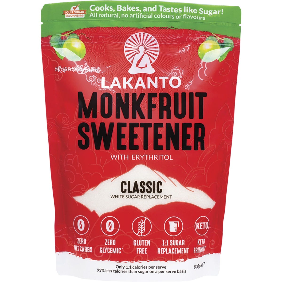 Lakanto- Classic Monkfruit Sweetener-800g