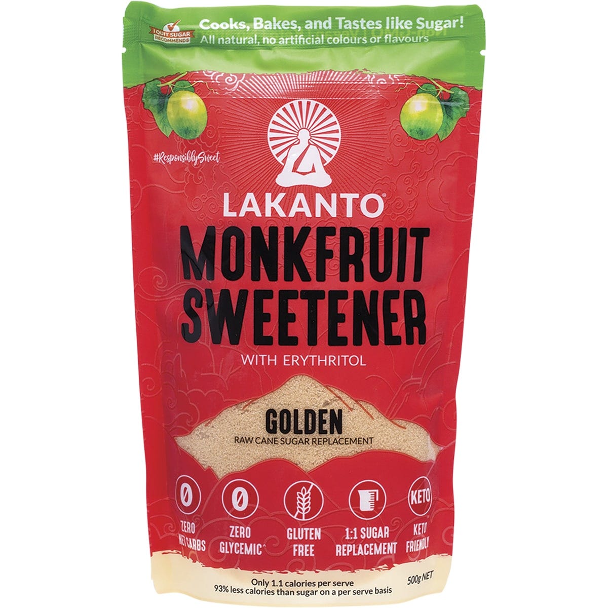 Lakanto- Golden Monkfruit Sweetener-500g