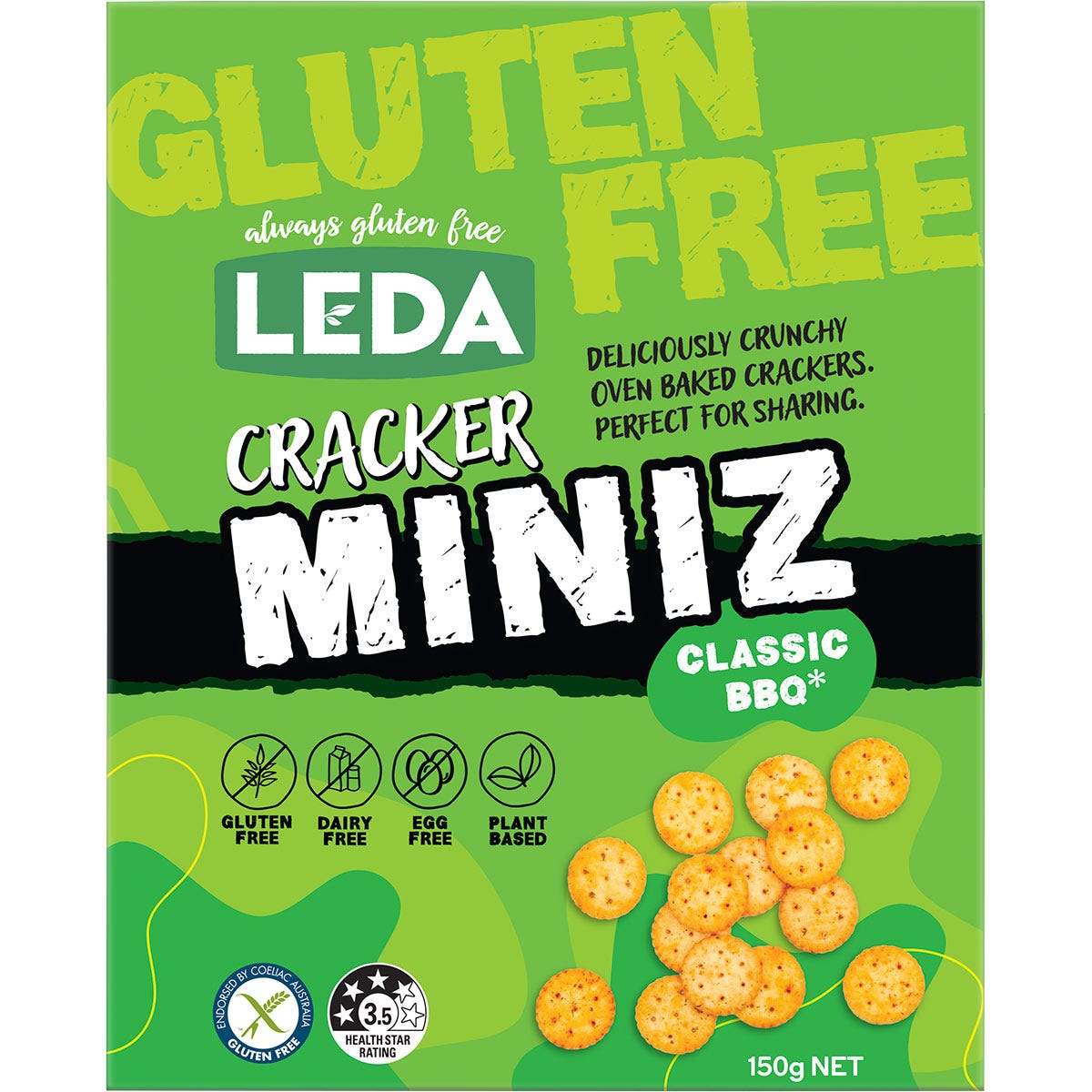 Leda- Cracker Miniz Classic BBQ-6x150g