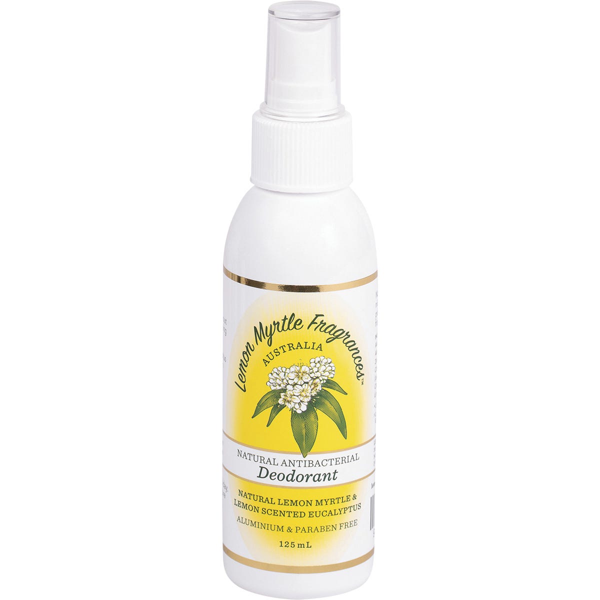 Lemon Myrtle Fragrances- Deodorant Aluminium Free-125ml