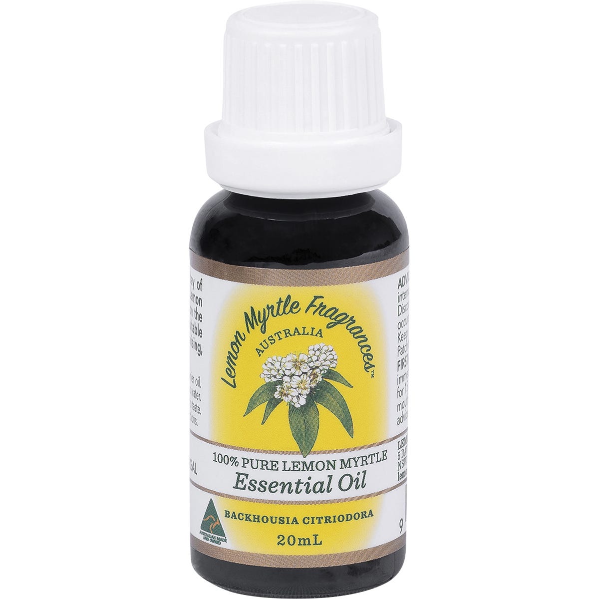 Lemon Myrtle Fragrances- Essential Oil (100%)-20ml