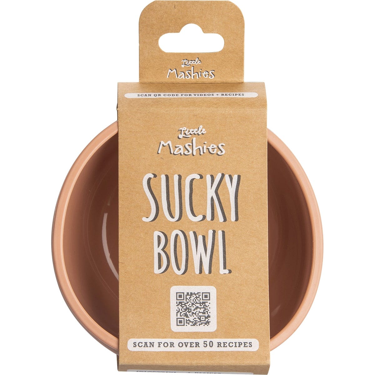Little Mashies- Silicone Sucky Bowl Blush Pink