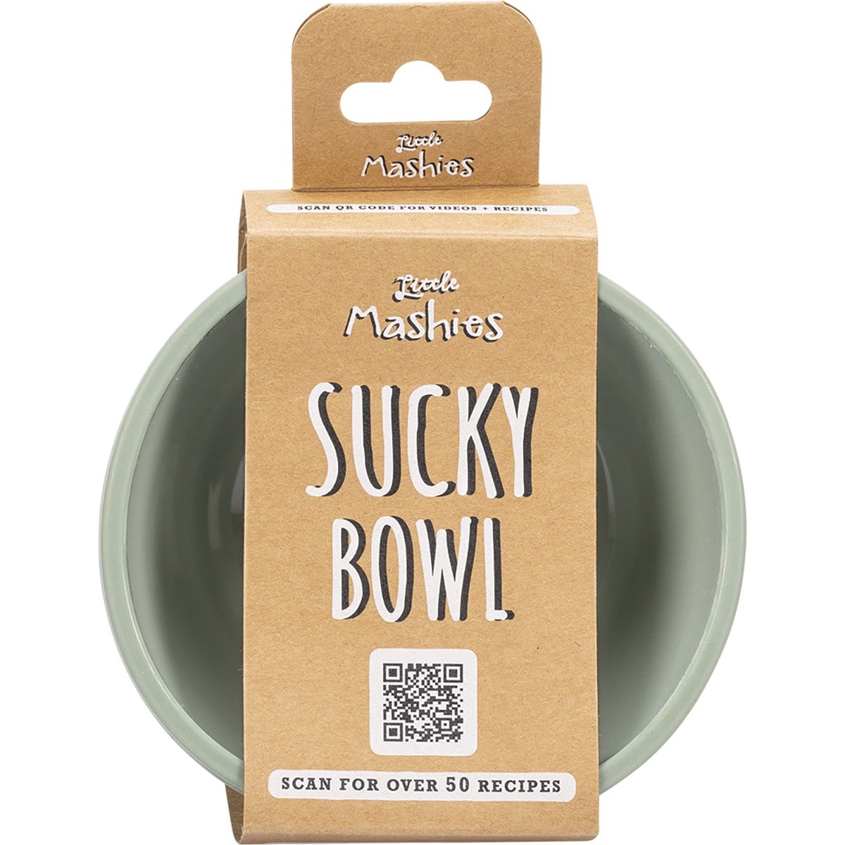 Little Mashies- Silicone Sucky Bowl Olive
