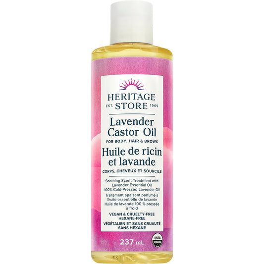 Heritage Store- Lavender Castor Oil-237ml