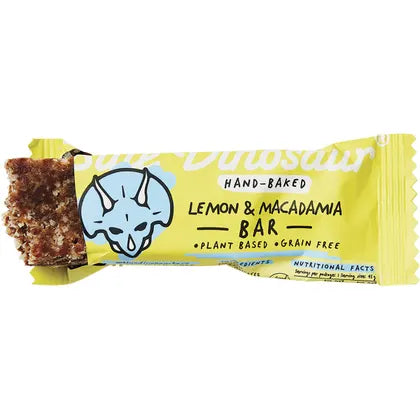 Blue Dinosaur- Lemon & Macadamia Hand-Baked Bar-12x45g