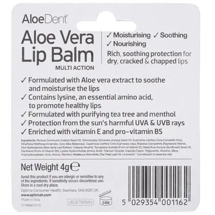 Aloe Dent- Lip Balm Aloe Vera-4g