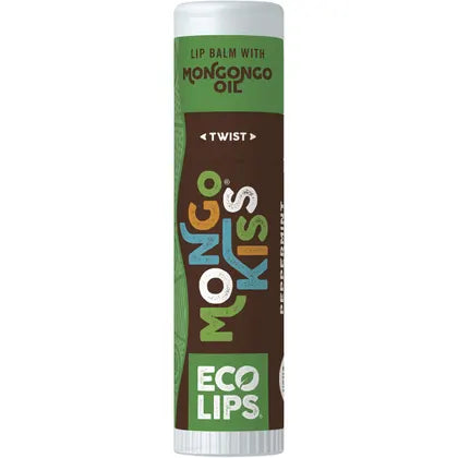 Eco Lips- Lip Balm Display Mongo Kiss Peppermint-15x7g