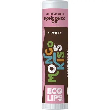 Eco Lips- Lip Balm Display Mongo Kiss Strawberry Lavender-15x7g