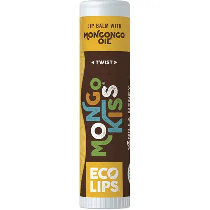 Eco Lips- Lip Balm Display Mongo Kiss Vanilla Honey-15x7g