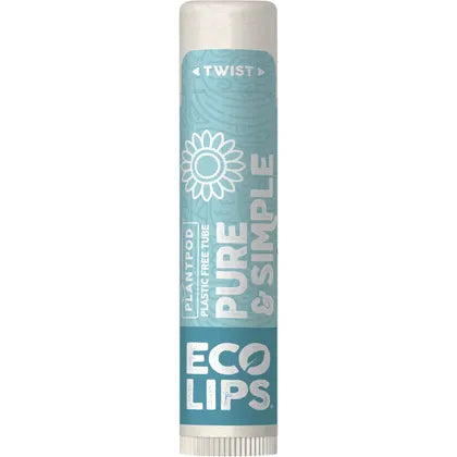 Eco Lips- Lip Balm Display Pure & Simple Coconut-24x4.25g