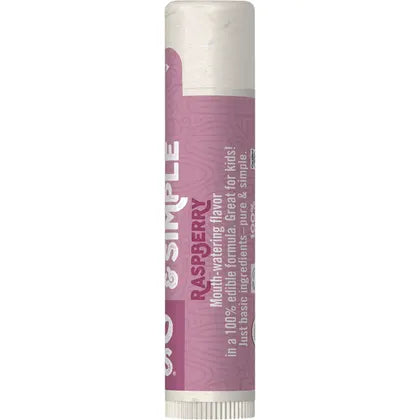 Eco Lips- Lip Balm Display Pure & Simple Raspberry-24x4.25g