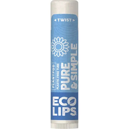 Eco Lips- Lip Balm Display Pure & Simple Vanilla-24x4.25g
