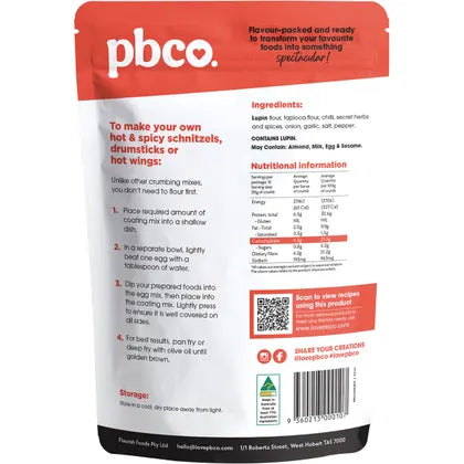 PBco- Low Carb Crumb Hot & Spicy-300g
