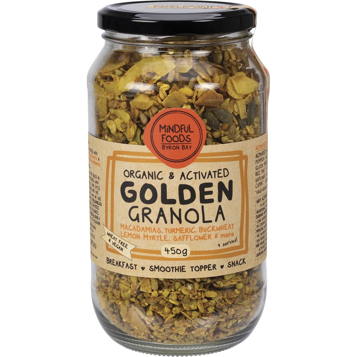 Mindful Foods- Golden Granola Organic & Activated-450g
