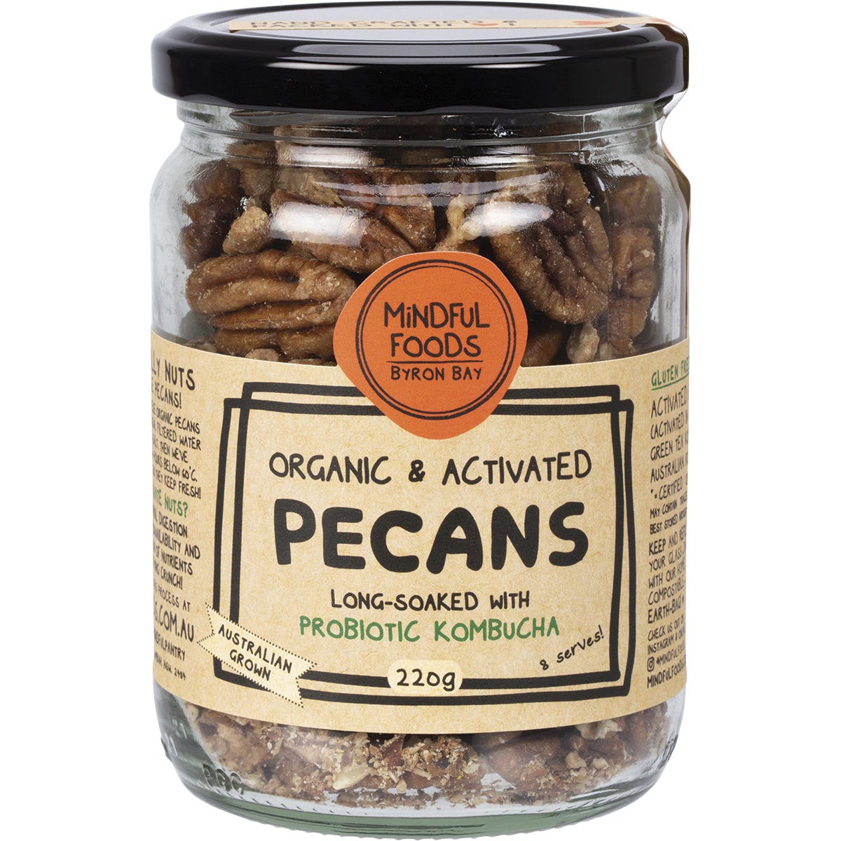 Mindful Foods- Pecans Organic & Activated-220g