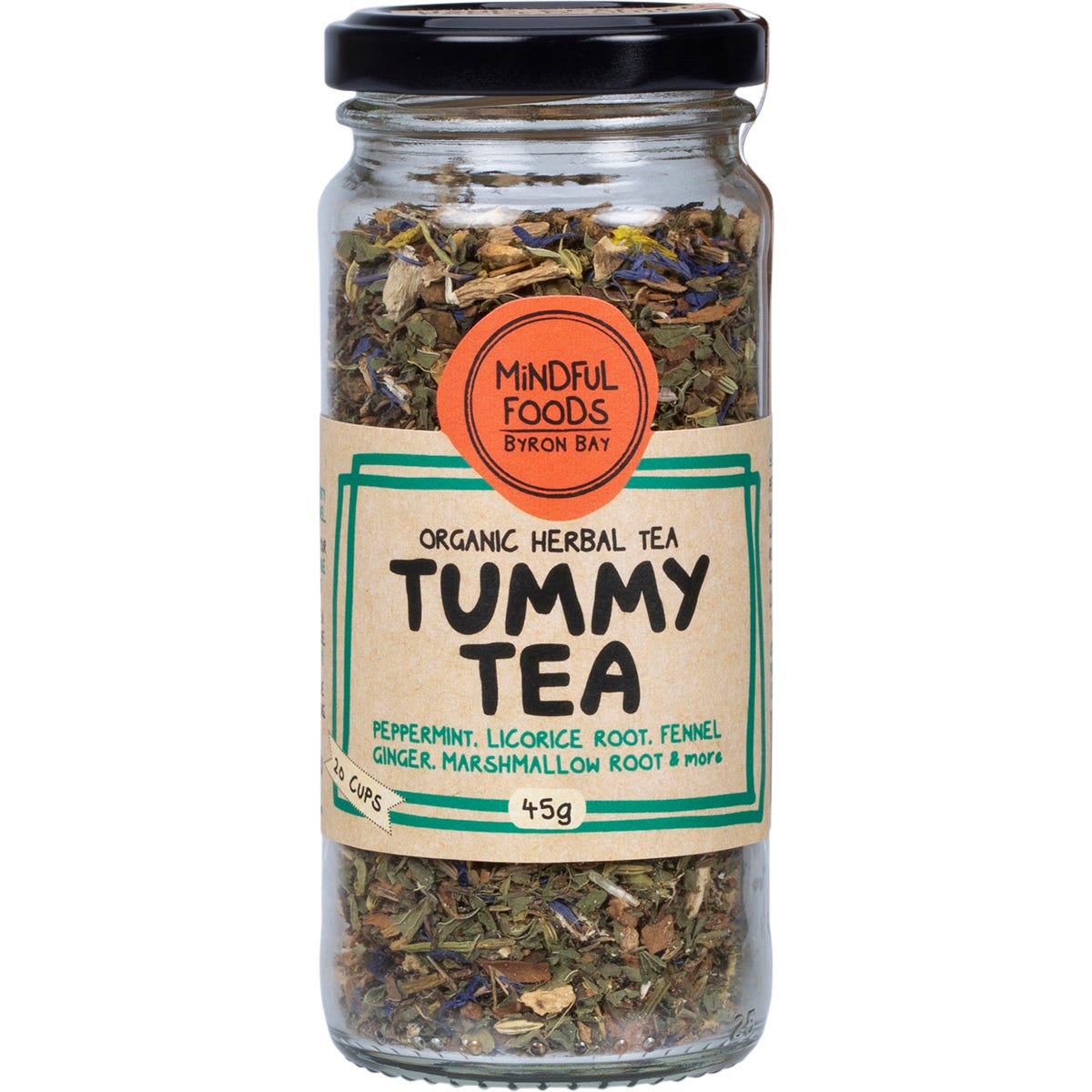 Mindful Foods- Tummy Tea Organic Herbal Tea-60g