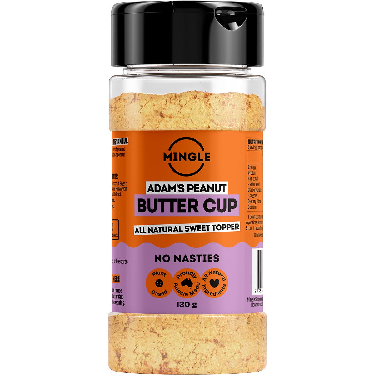 Mingle- Adam's Peanut Butter Cup All Natural Sweet Topper-130g