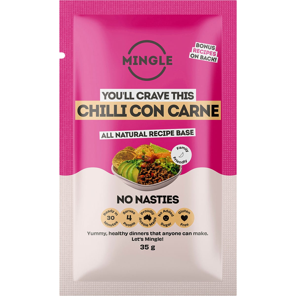 Mingle- Chilli Con Carne All Natural Recipe Base-12x35g