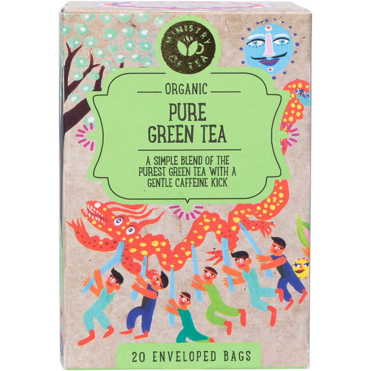 Ministry of Tea- Organic Pure Green Tea Bags-20pk