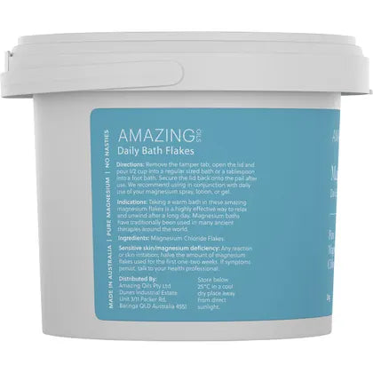 Amazing Oils- Magnesium Daily Bath Flakes Pure Magnesium Chloride-2kg