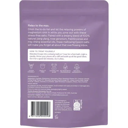 Epzen- Magnesium Epsom Salts Relax-900g