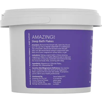 Amazing Oils- Magnesium Sleep Bath Flakes with Lavender & Chamomile-2kg