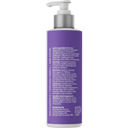 Amazing Oils- Magnesium Sleep Lotion with Lavender & Chamomile-200ml