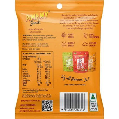 Pimp My Snack- Maple Cinnamon Seeds Clusters-12x40g