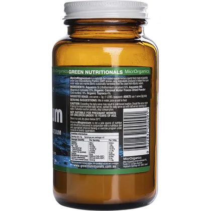 Green Nutritionals- Marine Magnesium Powder 260mg-100g