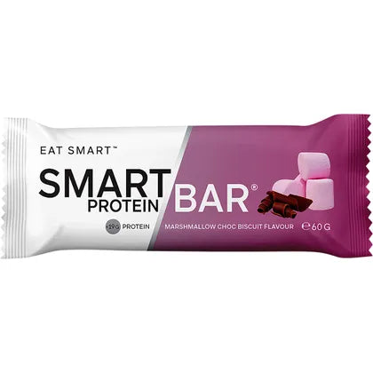 Smart Protein Bar- Marshmallow Choc Biscuit Flavour Protein Bar-12x60g