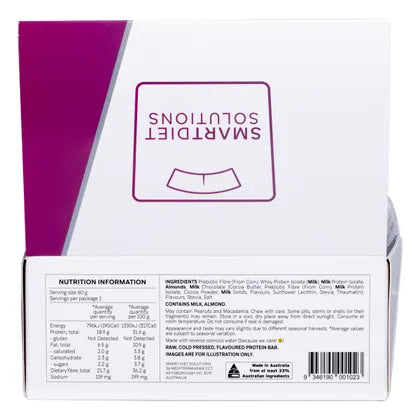 Smart Protein Bar- Marshmallow Choc Biscuit Flavour Protein Bar-12x60g