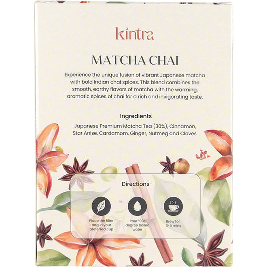 Kintra Foods- Matcha Chai Tea Blend Tea Bags-25pk