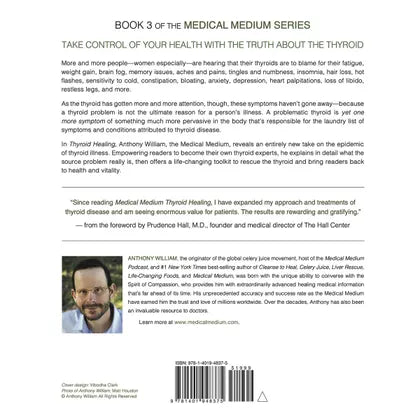 Book- Medical Medium Thyroid Healing By Anthony William