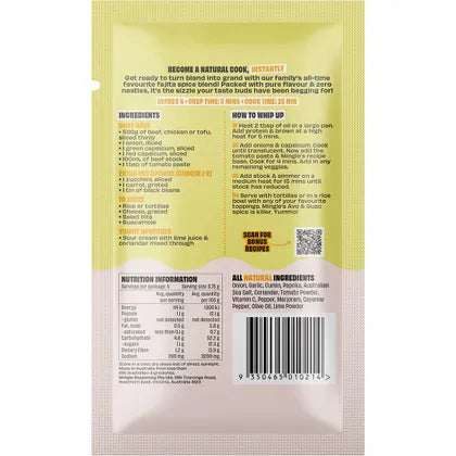 Mingle- Mexican Fajita All Natural Recipe Base-12x35g