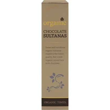 Organic Times- Milk Chocolate Sultanas-150g