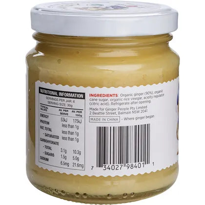The Ginger People- Minced Ginger Organic-12x190g