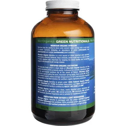Green Nutritionals- Mountain Organic Spirulina Powder-250g