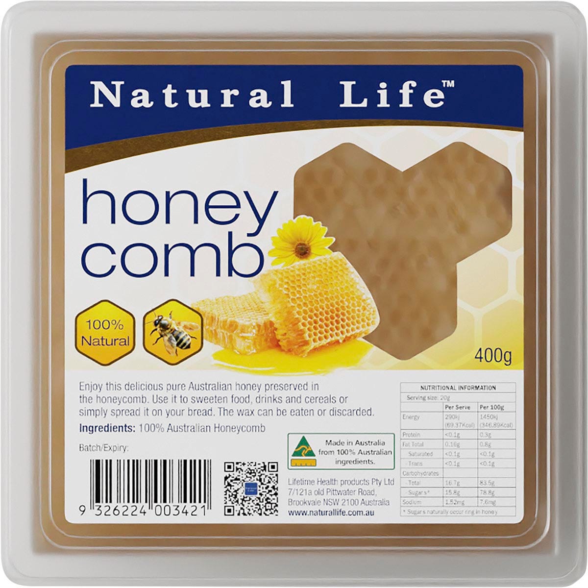 Natural Life- Honeycomb-400g