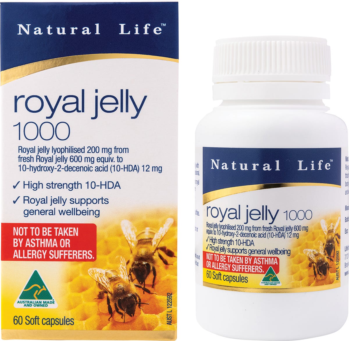 Natural Life- Royal Jelly 1000-60 Caps