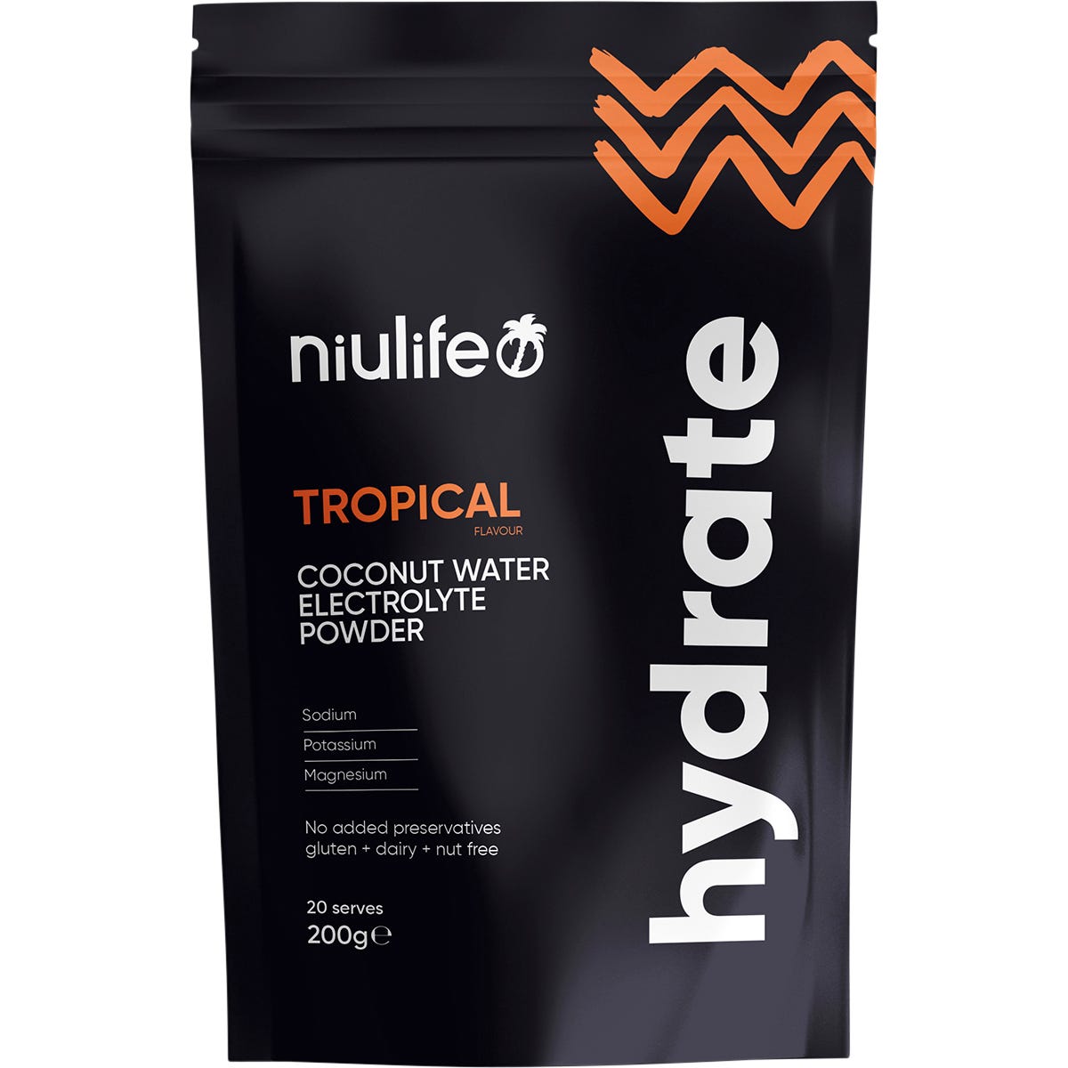 Niulife- Hydrate Electrolyte Powder Tropical-200g
