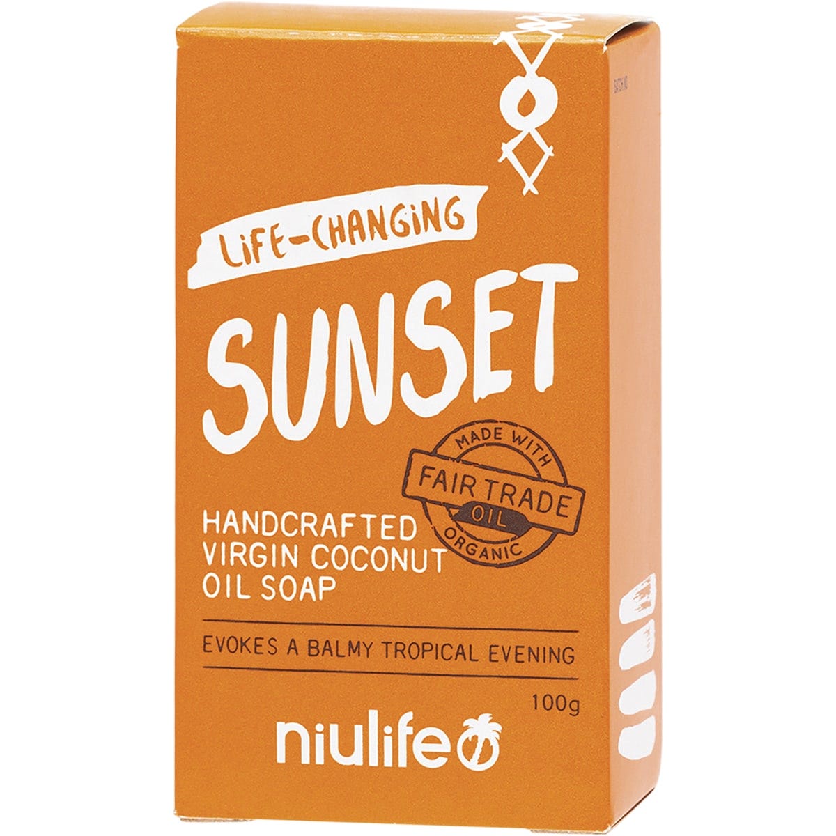 Niulife- Coconut Oil Soap Sunset-100g