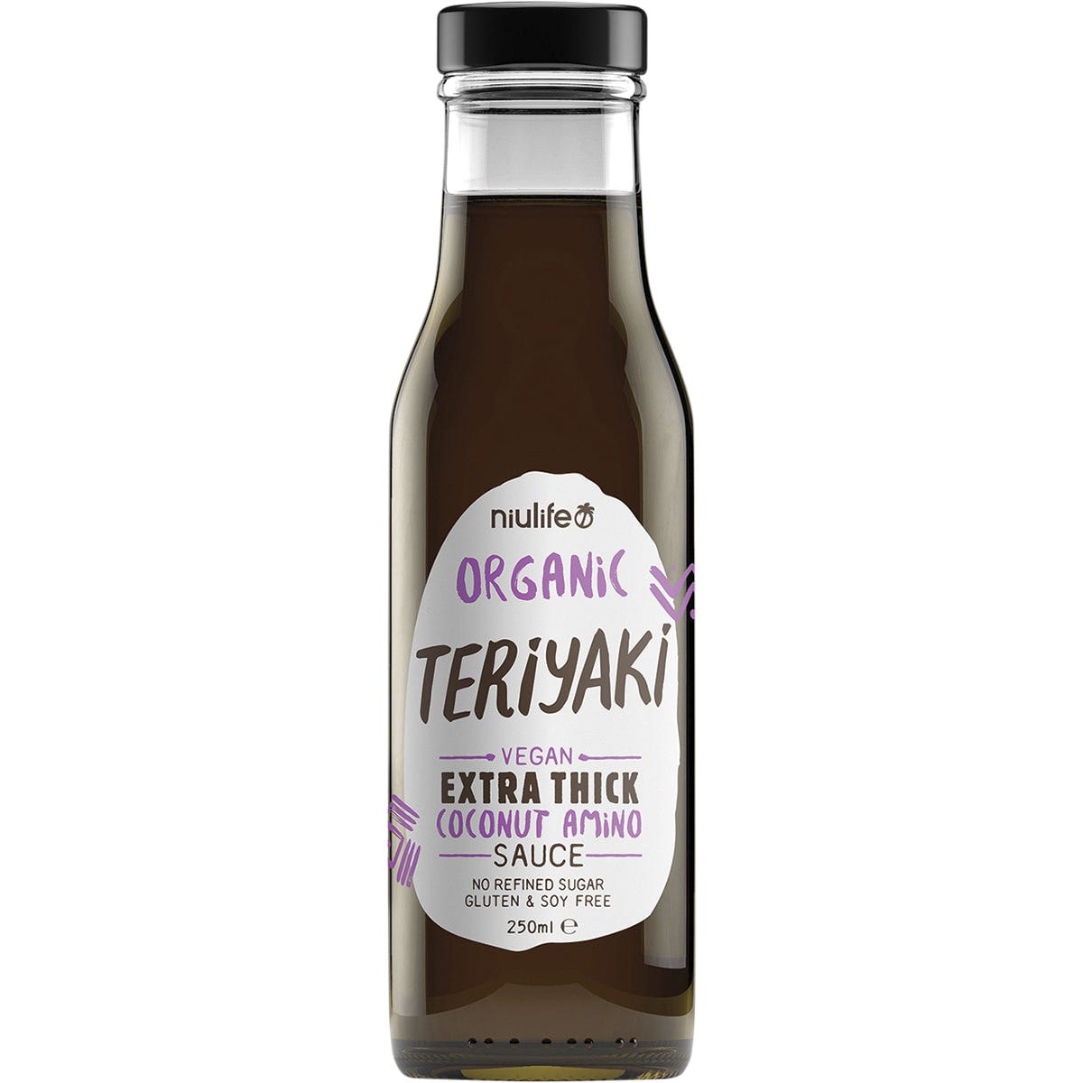 Niulife- Organic Coconut Amino Sauce Extra Thick Teriyaki-6x250ml