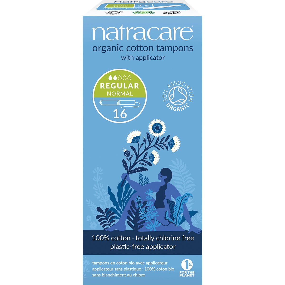 Natracare- Tampons (Applicator) Regular-16pk