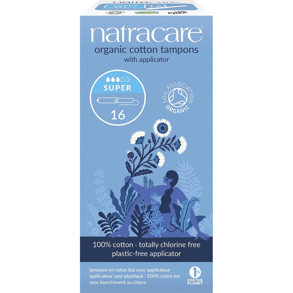 Natracare- Tampons (Applicator) Super-16pk