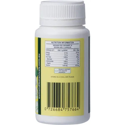 Eumundi Botanicals- Nattokinase Natural Soy Enzyme-60 Caps