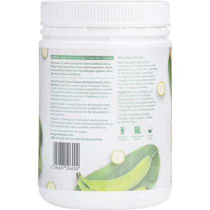 Natural Evolution- GH+ Green Banana Resistant Starch 3-in-1 Multifibre-400g