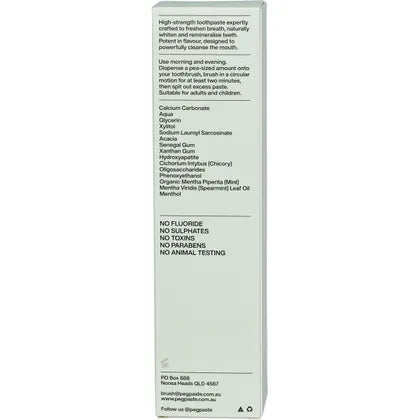 Peg Paste- Natural Toothpaste with Hydroxyapatite Intense Mint-190g