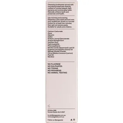 Peg Paste- Natural Toothpaste with Hydroxyapatite Sacred Clove-190g
